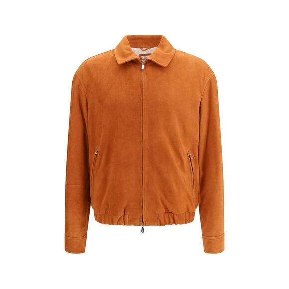 Brunello Cucinelli Multicolor Calf Leather Bos Taurus Jackets And Men's Coat